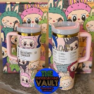 BRAND NEW Labubu Design Tumbler Cup 40 oz Waterbottle + Exclusive Gift Box Straw